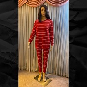 🆕 Stars Above 2 Piece Pajama Set - Red Stripe - Small